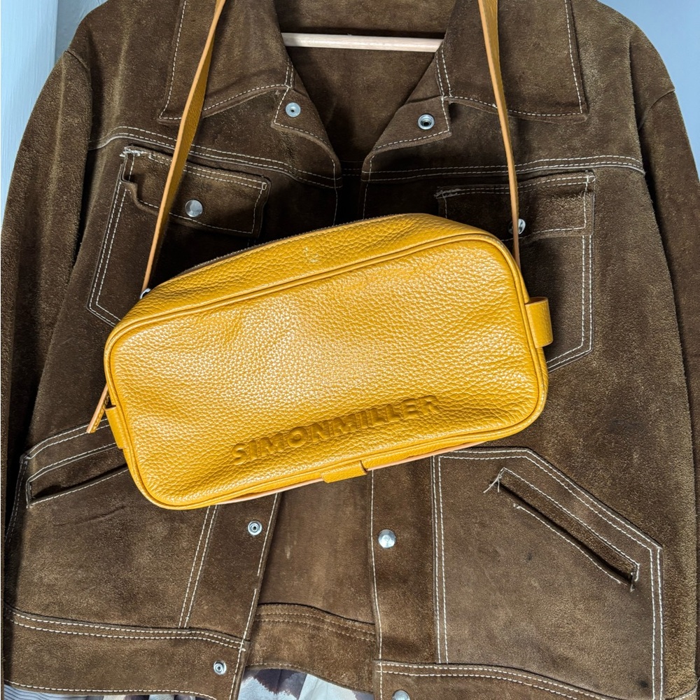 Simon Miller Mustard Leather Crossbody Bag